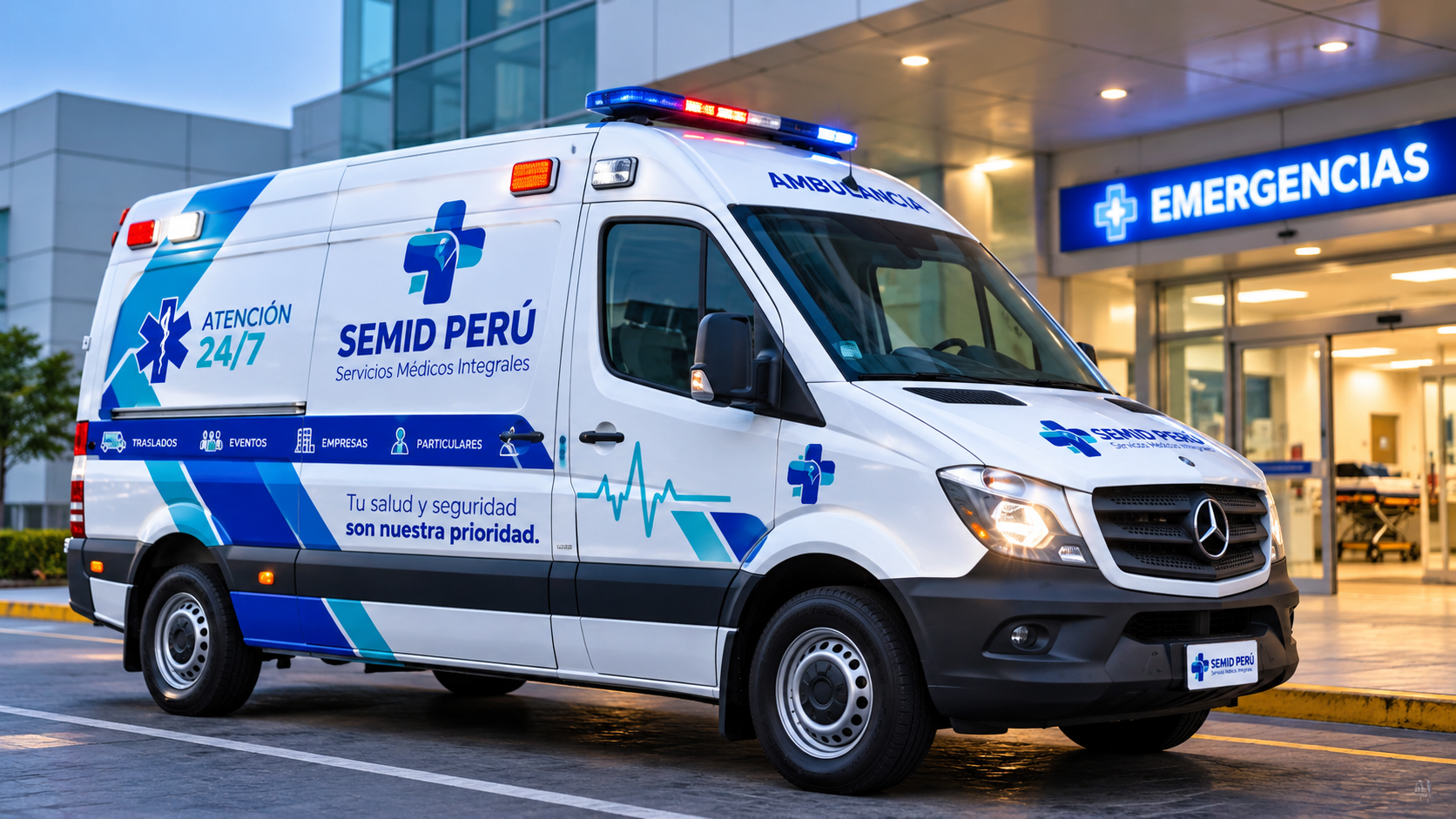 Ambulancia SEMID PERÚ al servicio de la comunidad